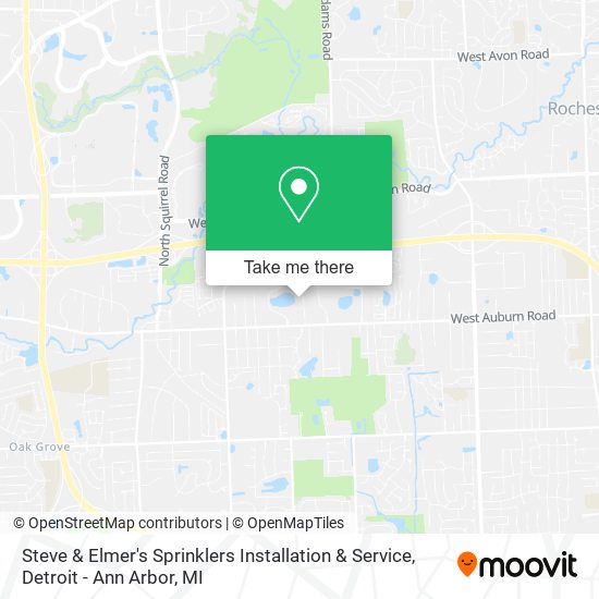 Mapa de Steve & Elmer's Sprinklers Installation & Service