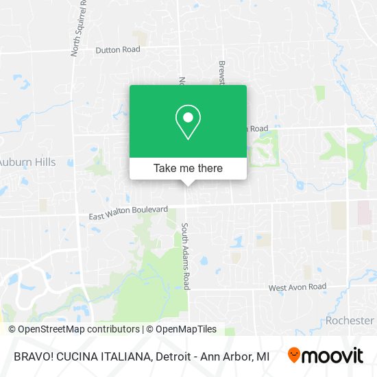 Mapa de BRAVO! CUCINA ITALIANA