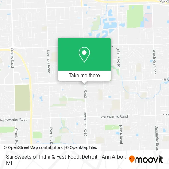 Sai Sweets of India & Fast Food map