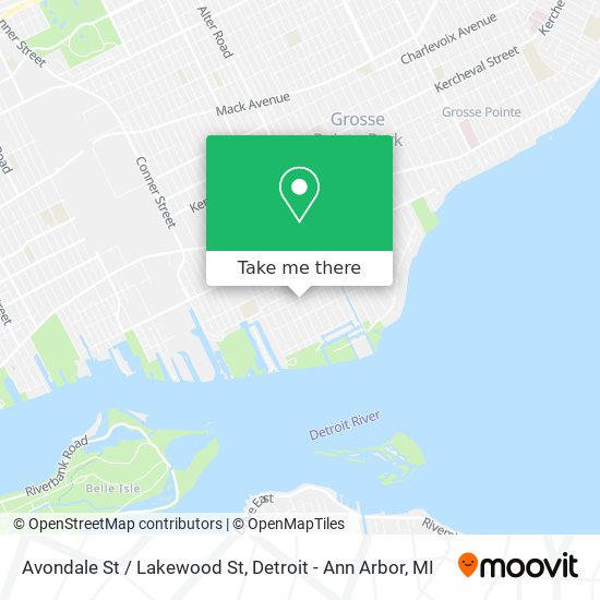 Avondale St / Lakewood St map