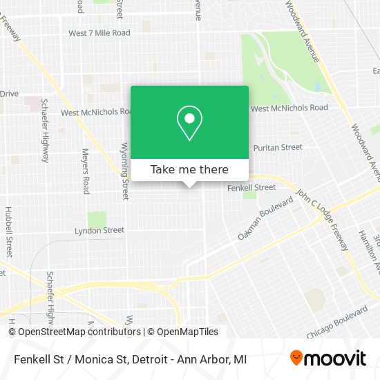 Fenkell St / Monica St map