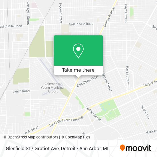 Glenfield St / Gratiot Ave map