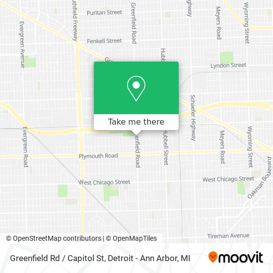 Greenfield Rd / Capitol St map