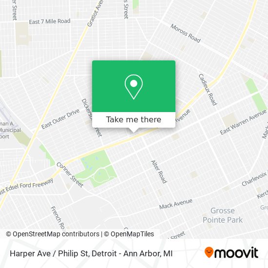 Harper Ave / Philip St map