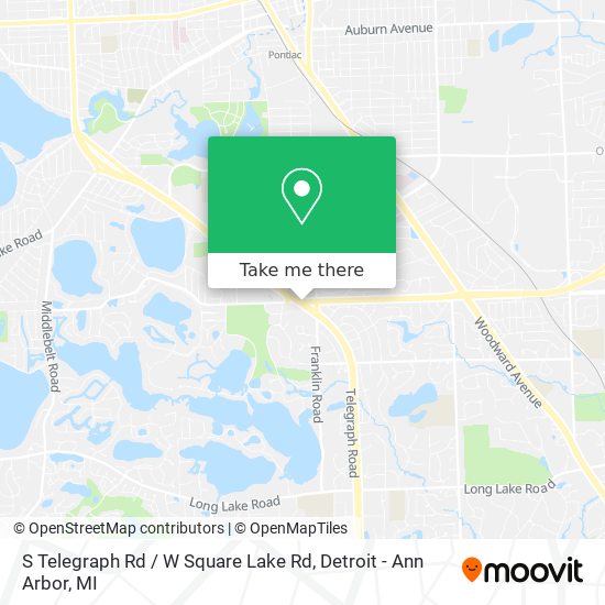 Mapa de S Telegraph Rd / W Square Lake Rd