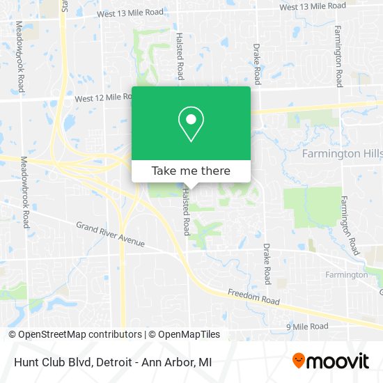 Hunt Club Blvd map