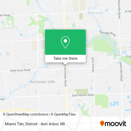 Miami Tan map