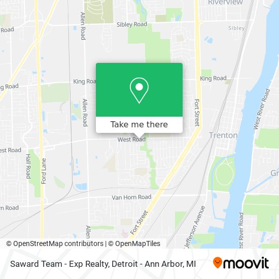 Saward Team - Exp Realty map