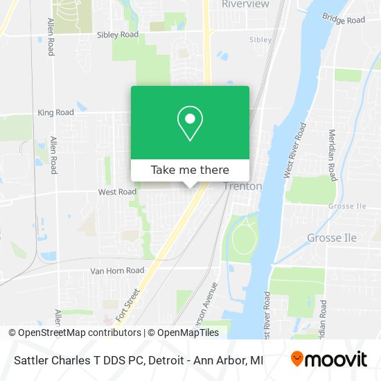 Sattler Charles T DDS PC map