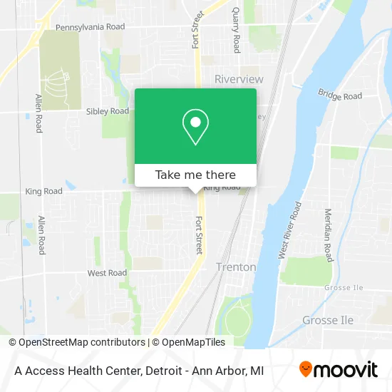 A Access Health Center map