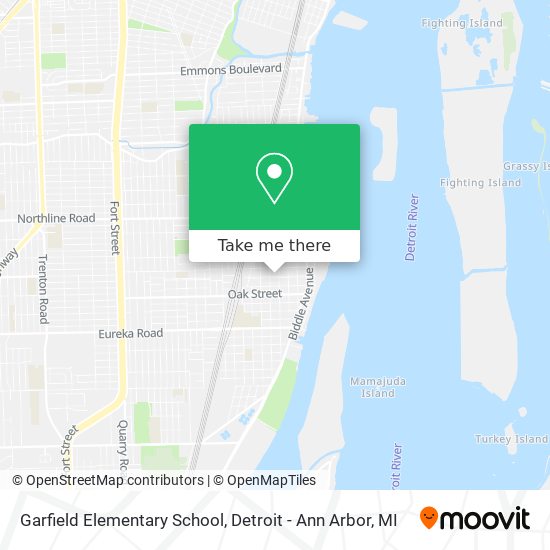 Garfield Elementary School map