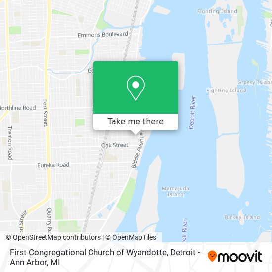 First Congregational Church of Wyandotte map
