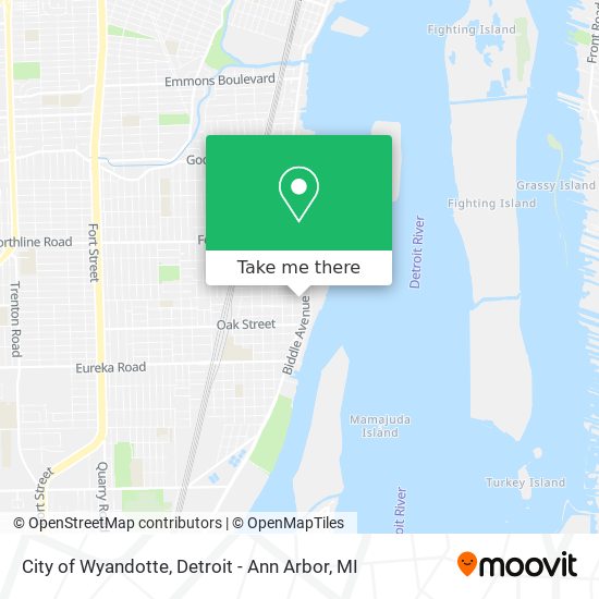Mapa de City of Wyandotte