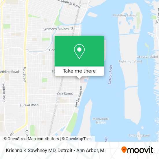 Krishna K Sawhney MD map