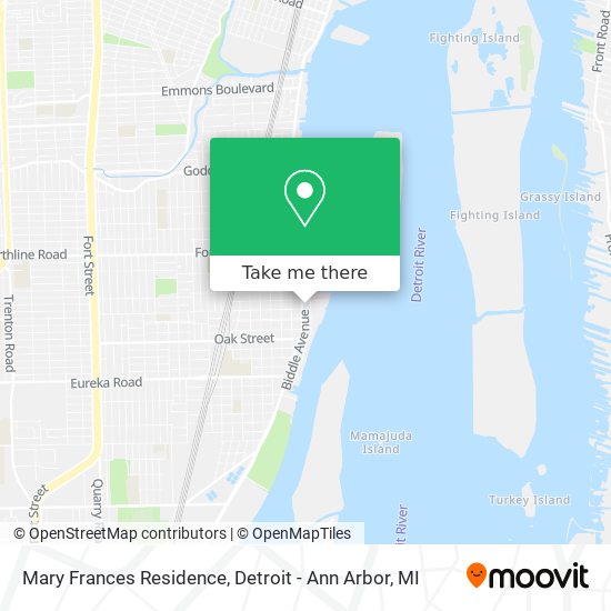Mary Frances Residence map