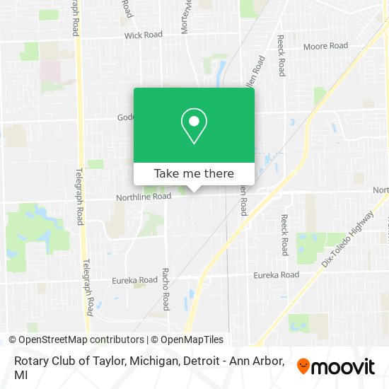 Rotary Club of Taylor, Michigan map