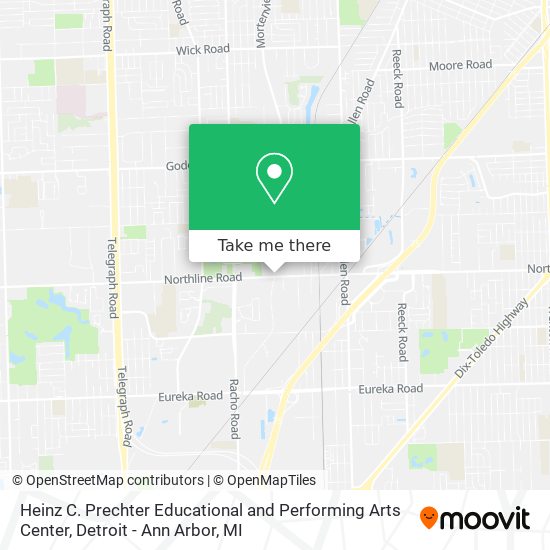 Heinz C. Prechter Educational and Performing Arts Center map