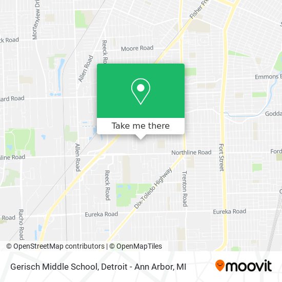 Gerisch Middle School map