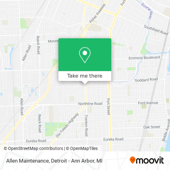 Allen Maintenance map