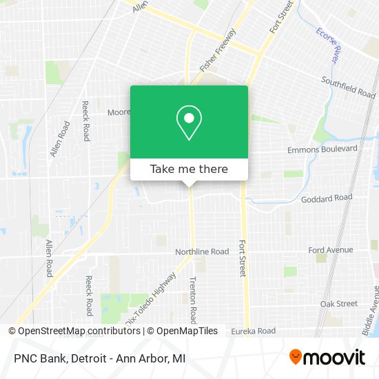 PNC Bank map