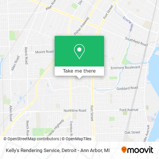 Mapa de Kelly's Rendering Service