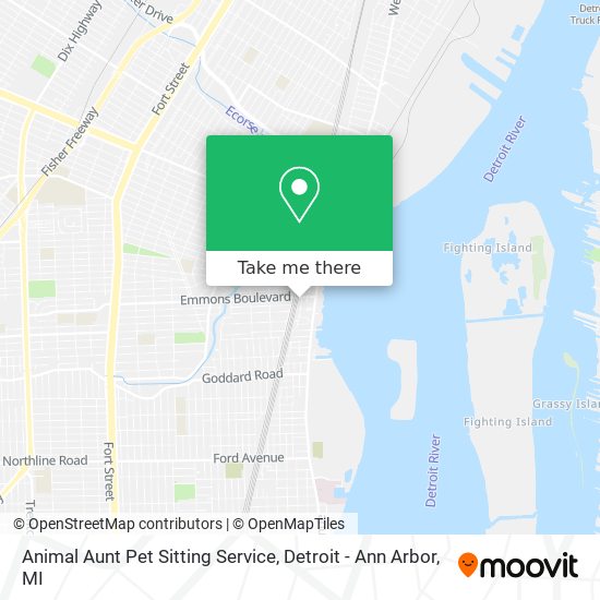 Animal Aunt Pet Sitting Service map