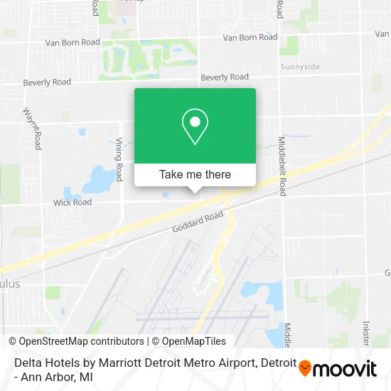 Delta Hotels by Marriott Detroit Metro Airport map