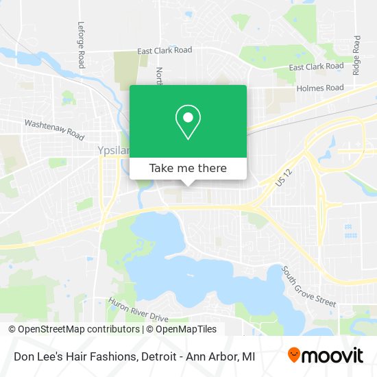 How to get to Don Lee's Hair Fashions in Detroit - Ann Arbor, MI by Bus or  Train?