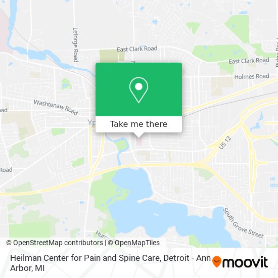 Heilman Center for Pain and Spine Care map