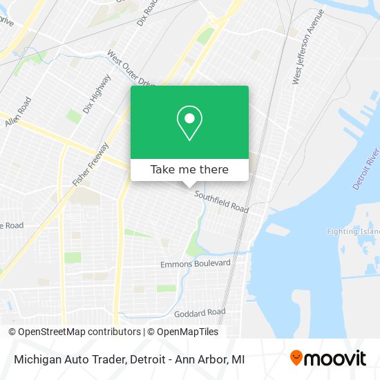 Michigan Auto Trader map