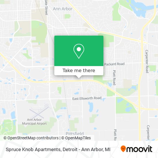 Mapa de Spruce Knob Apartments
