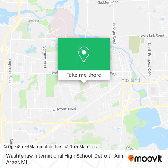 Washtenaw International High School map