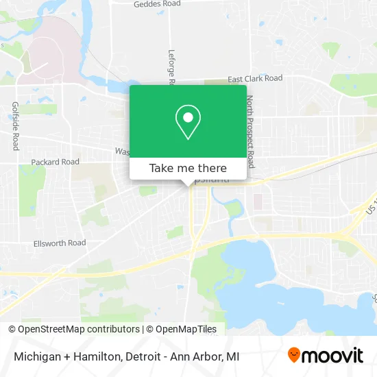 Michigan + Hamilton map