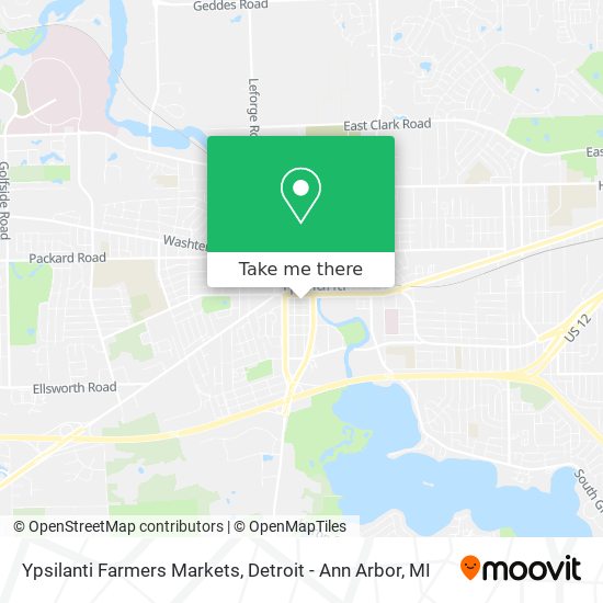 Ypsilanti Farmers Markets map