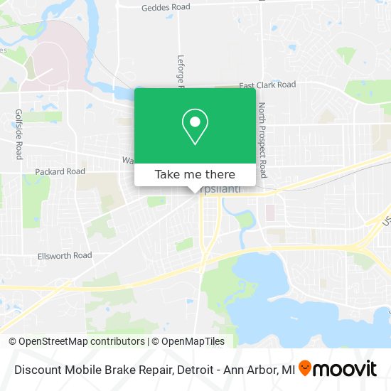 Mapa de Discount Mobile Brake Repair