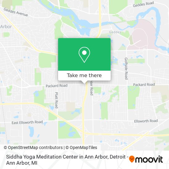 Siddha Yoga Meditation Center in Ann Arbor map