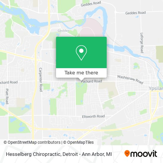 Hesselberg Chiropractic map