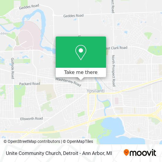 Unite Community Church map