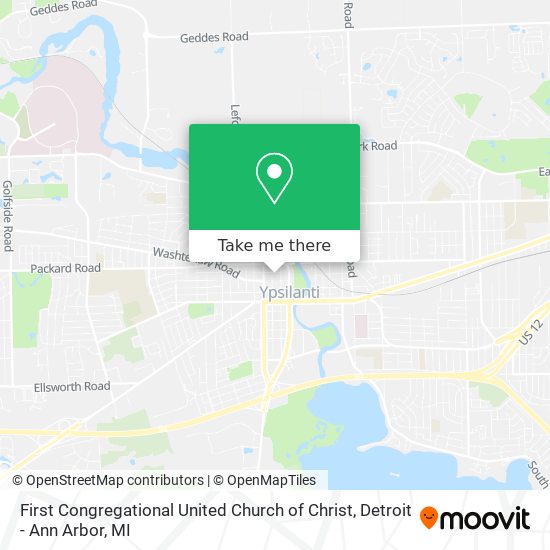 First Congregational United Church of Christ map