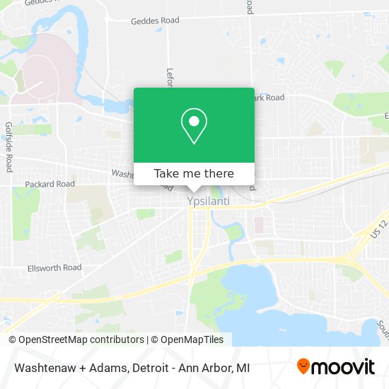 Washtenaw + Adams map