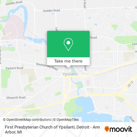 Mapa de First Presbyterian Church of Ypsilanti