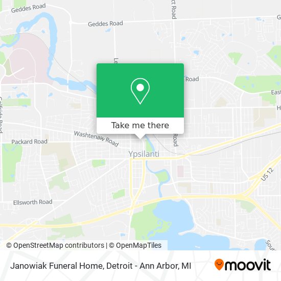 Janowiak Funeral Home map