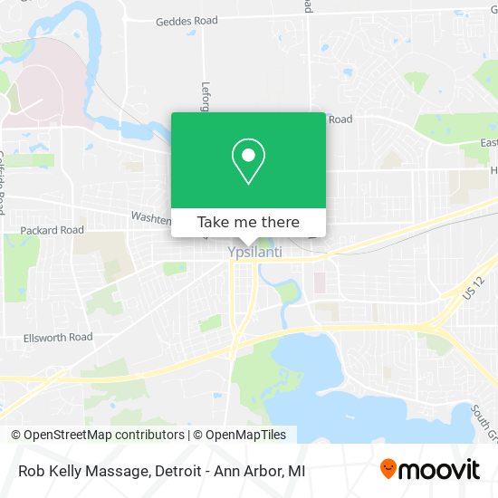 Rob Kelly Massage map