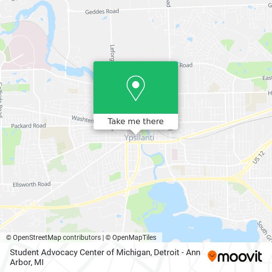 Mapa de Student Advocacy Center of Michigan