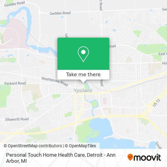 Personal Touch Home Health Care map