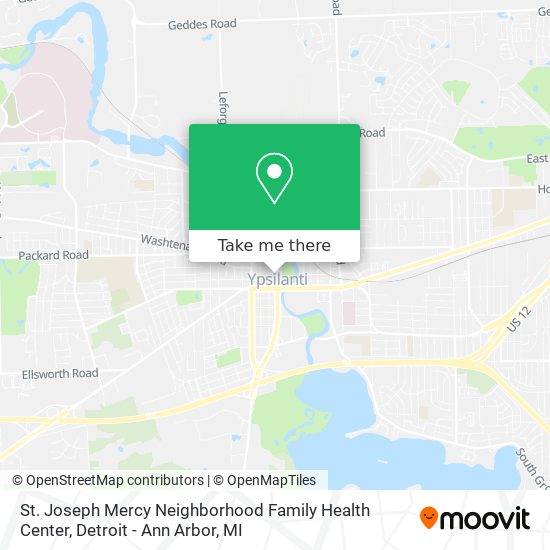 St. Joseph Mercy Neighborhood Family Health Center map