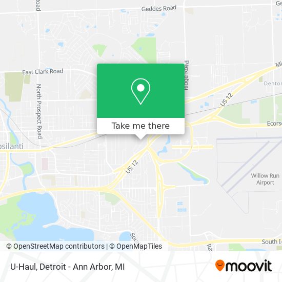 U-Haul map