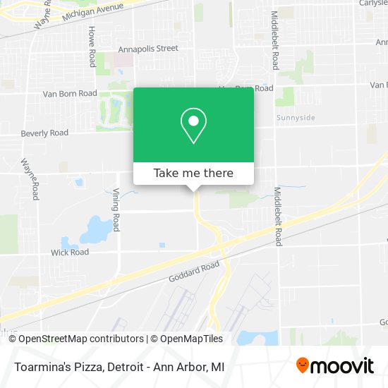 Toarmina's Pizza map
