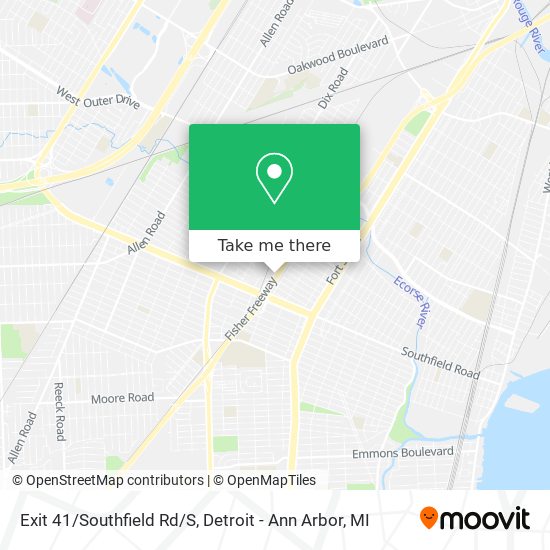Exit 41/Southfield Rd/S map