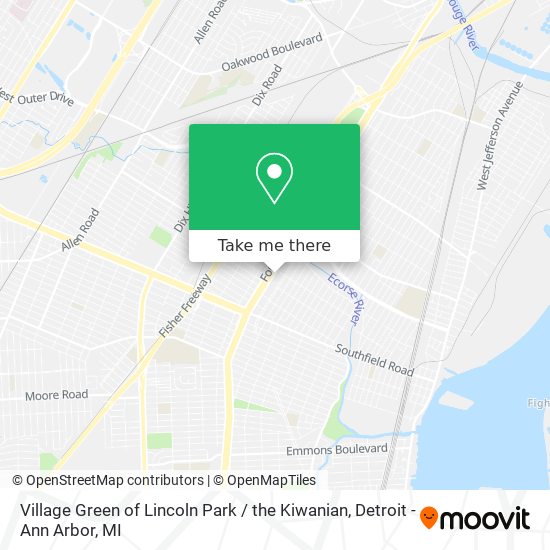 Mapa de Village Green of Lincoln Park / the Kiwanian